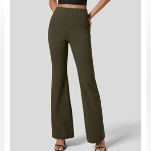 Halara Flex™ High Waisted Back Side Pocket Slight Flare Work Pants XL